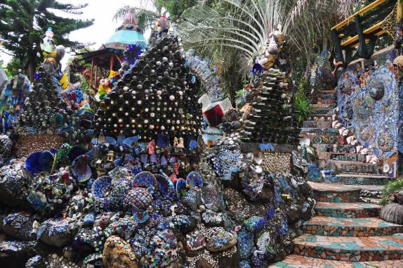 Nossa artística pousada em Utila, ilha no litoral norte de Honduras